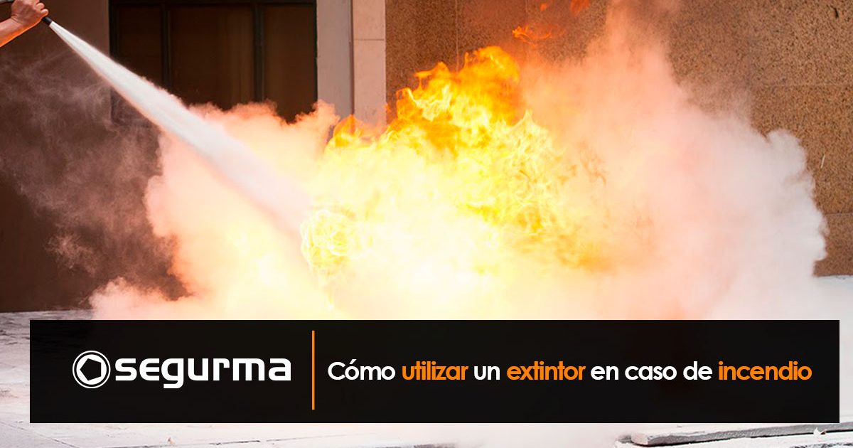 Cómo utilizar un extintor en caso de incendio